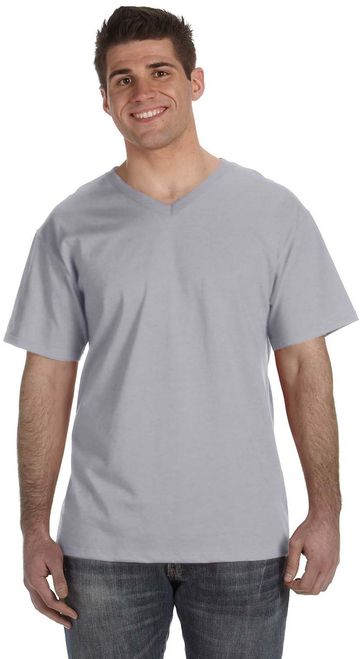 Fruit of the Loom Adult 5-ounce. HD Cotton™ V-Neck T-Shirt